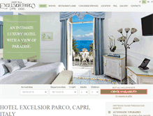 Tablet Screenshot of excelsiorparco.com